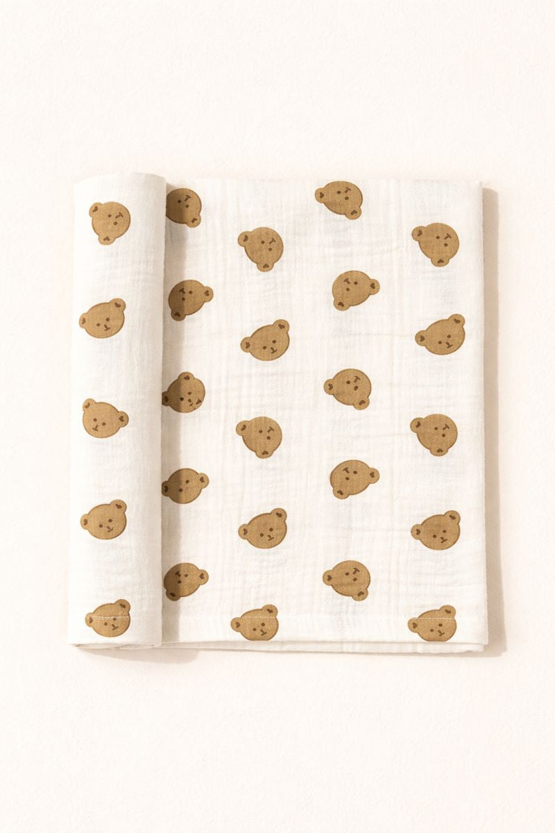 Bear Muslin Swaddle