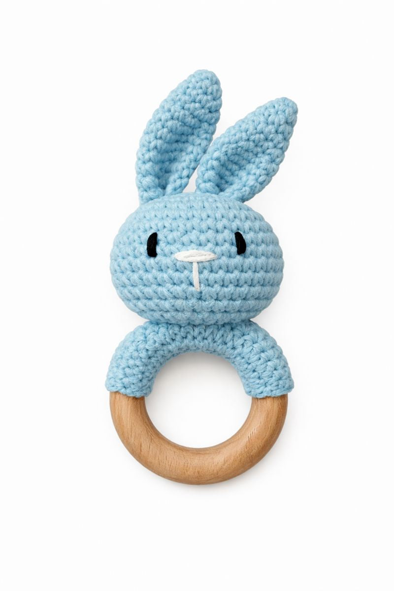 Blue Bunny Rattle