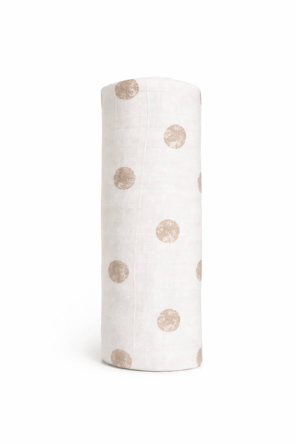 Beige Polka Dots Muslin Swaddle